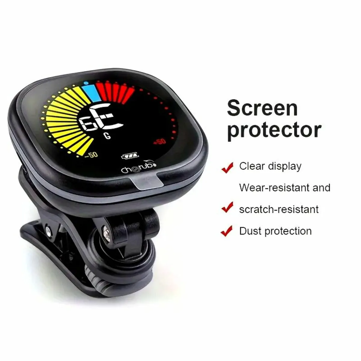 Cherub WST-670 Rechargeable Clip-On Tuner - Image 3