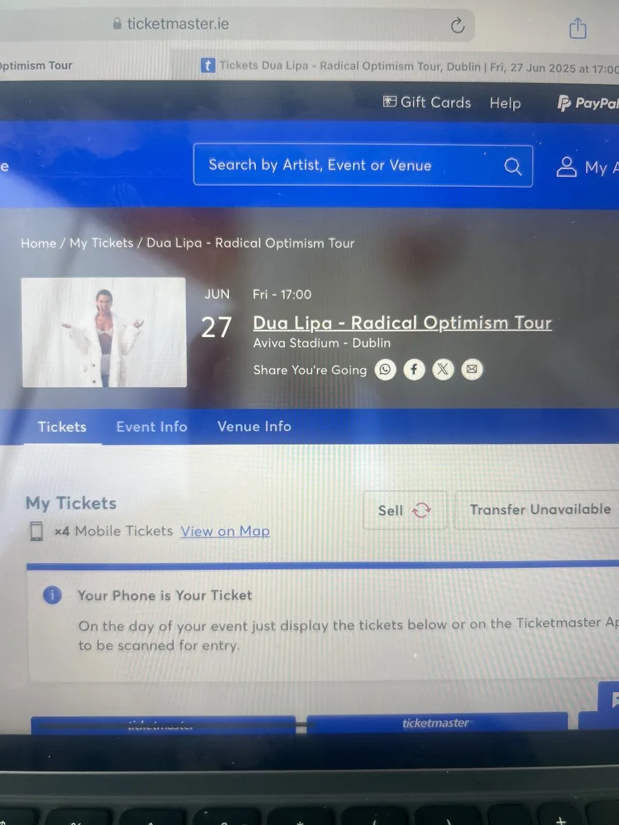 Dua Lipa Tickets Dublin 27 June - Image 4