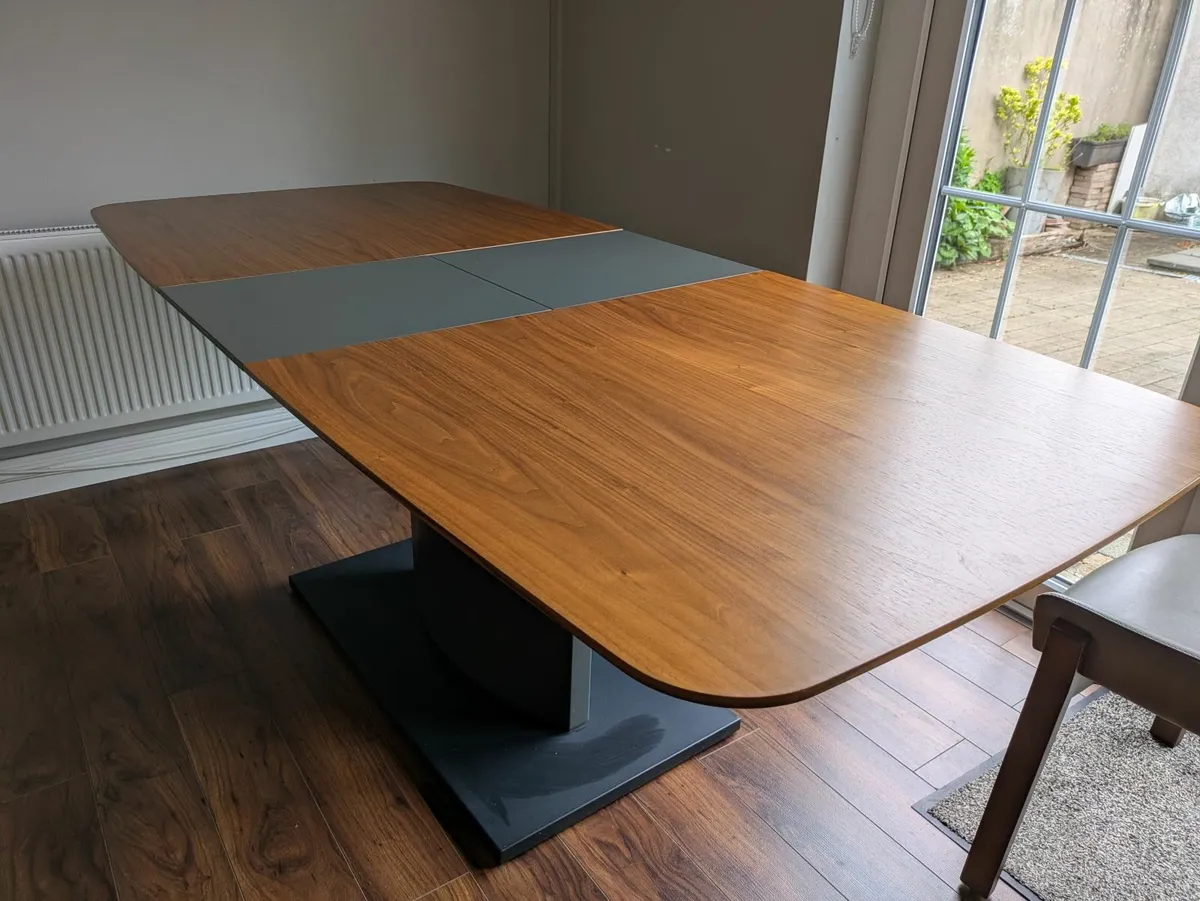 Dining Table and leather chairs - Image 2