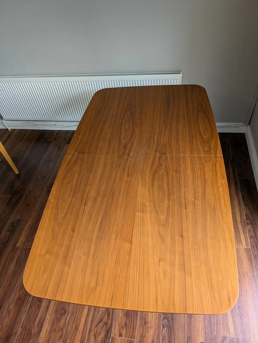 Dining Table and leather chairs - Image 4