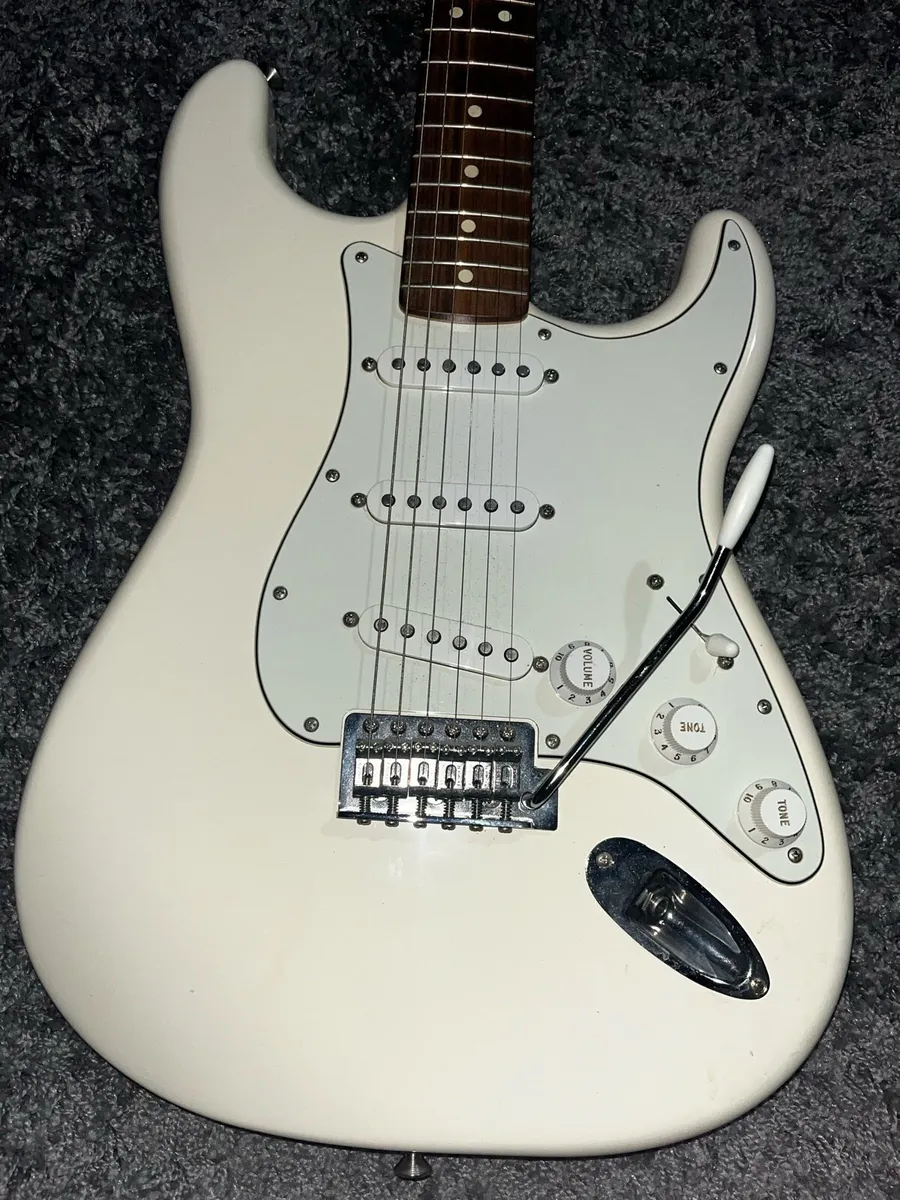 Fender Strat Mexica Arctic White - Image 3