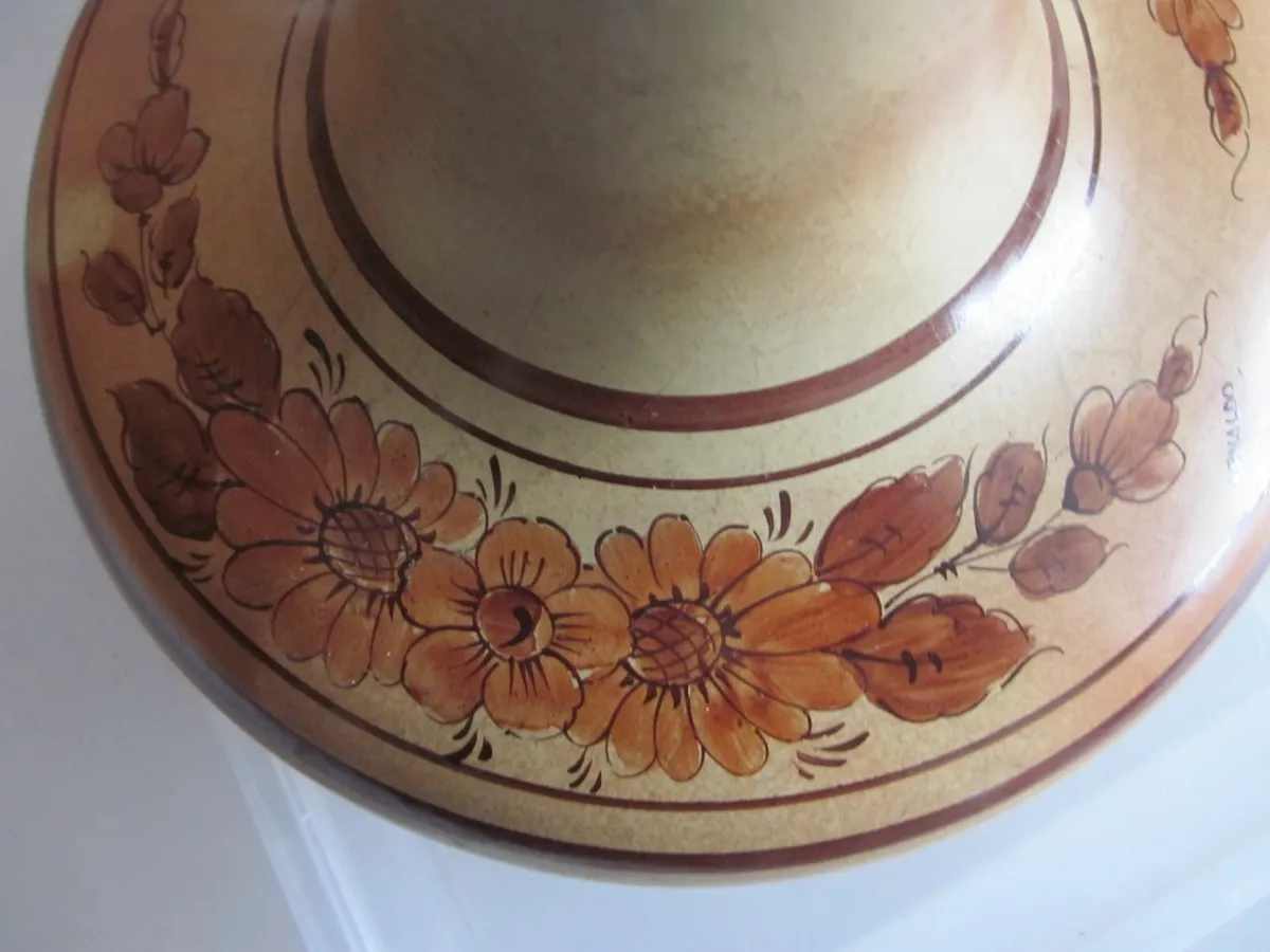 Vintage Arnaldo Studio  Pottery Vase Fat Lava Era - Image 2