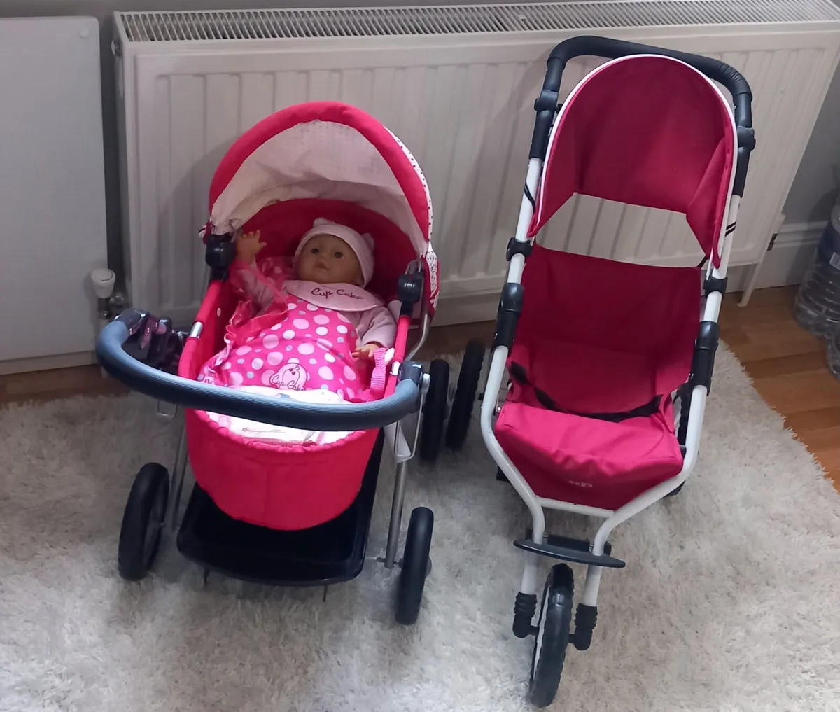 Dolls Pram Plus Baby Stroller Full Size Dolls Set - Image 2