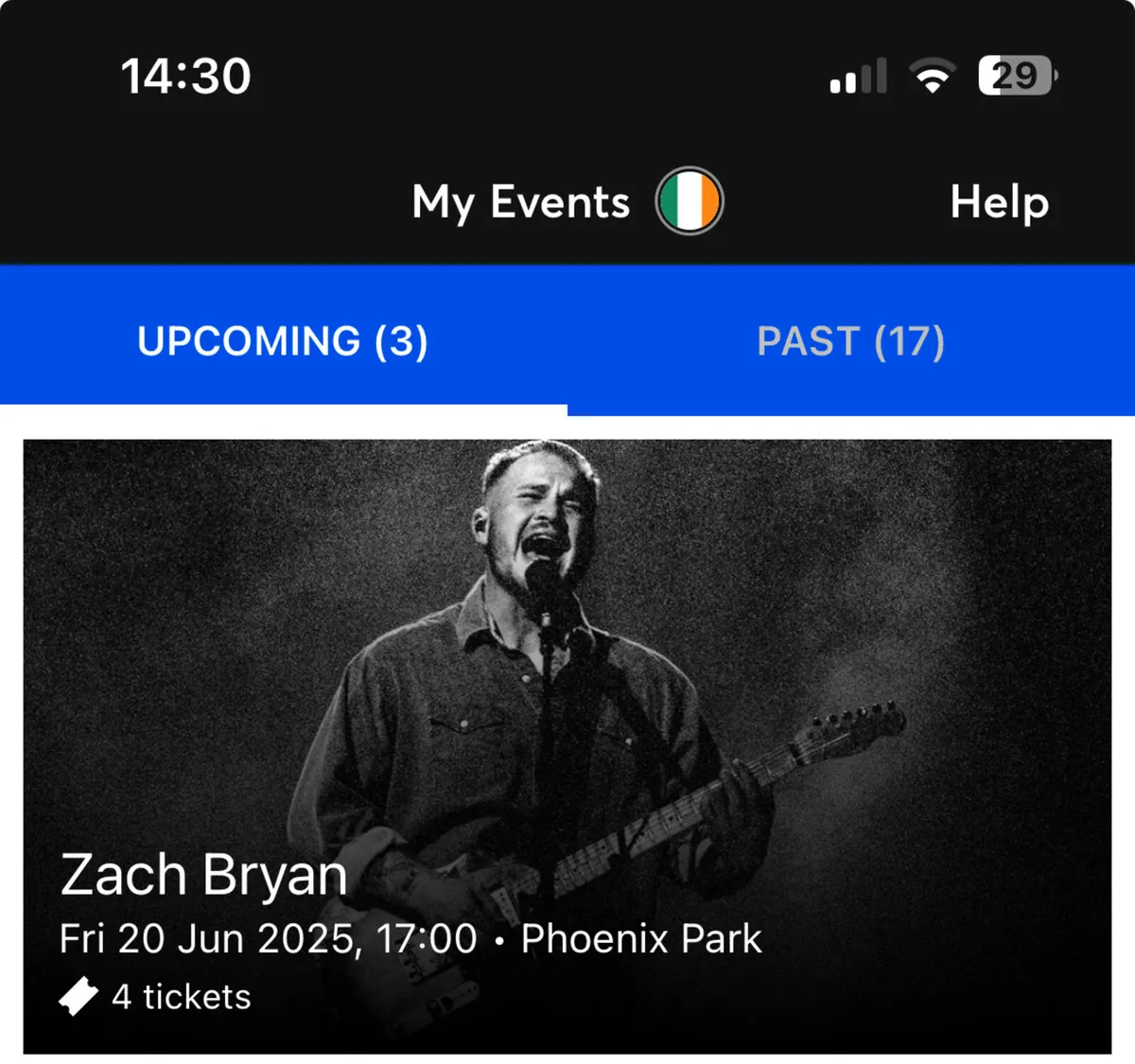 Zach Bryan Friday June 20th (x4)