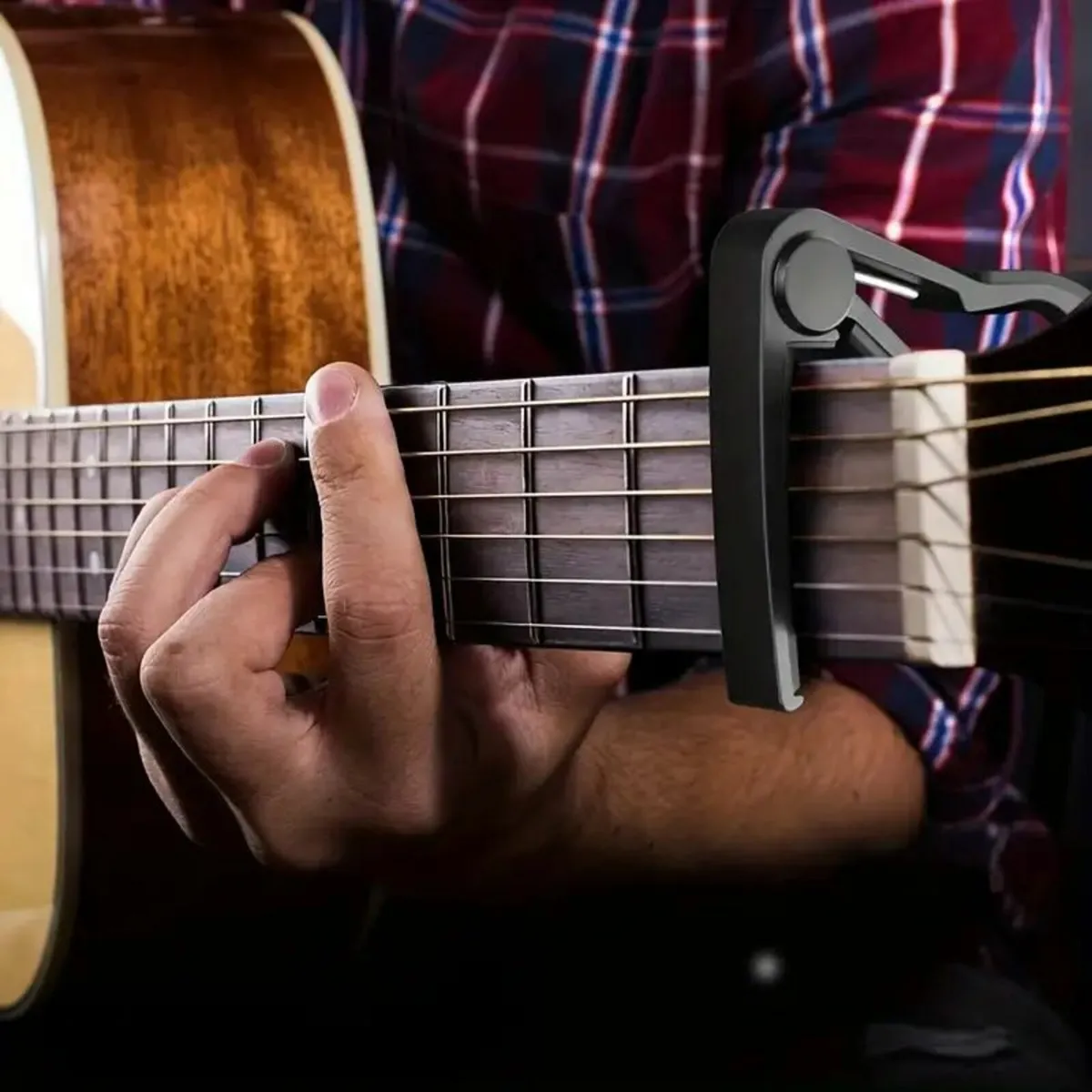 Alloy Guitar Capo Set with Digital Tuner - Image 3