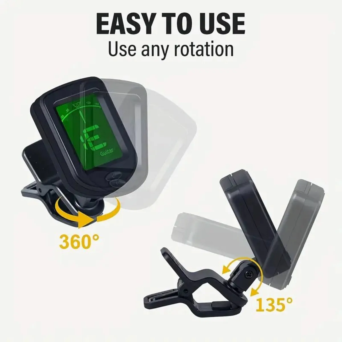 Accurate Clip-on Guitar Tuner - Image 2