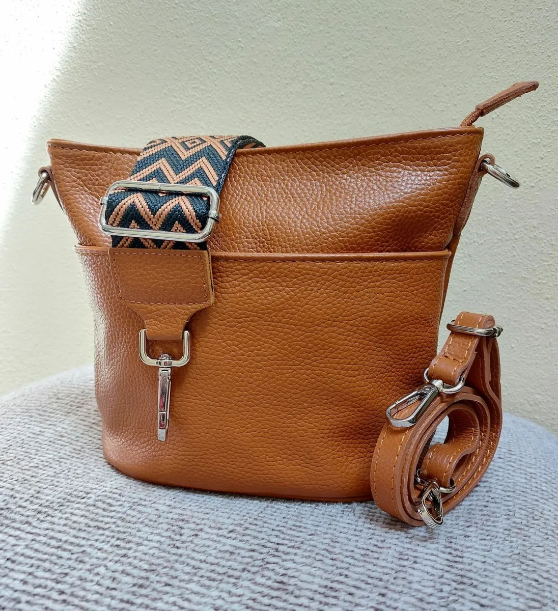 New Italian Leather Handbag Crossbody Shoulder Bag - Image 1