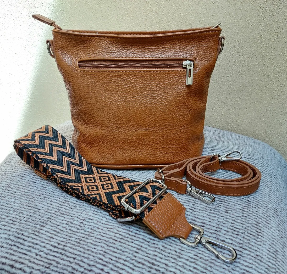 New Italian Leather Handbag Crossbody Shoulder Bag - Image 2
