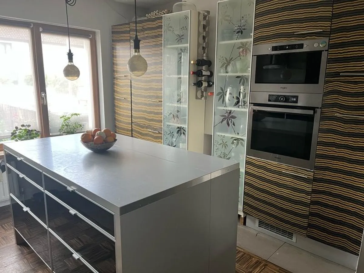 Ikea kitchen with bespoke door finish - Image 1