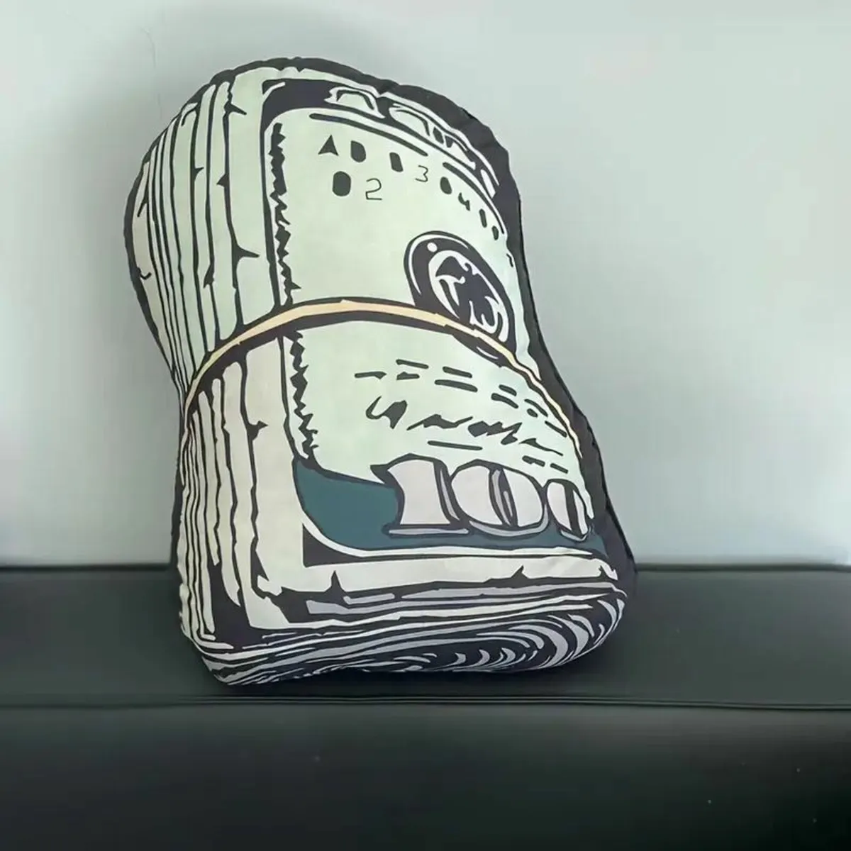 Hundred Dollar Throw Pillow Money Pattern - Image 4