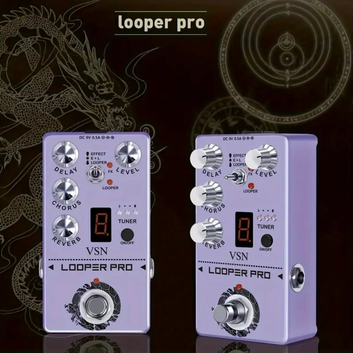 VSn Multi-Effect Guitar Pedal with Delay Tuner - Image 3