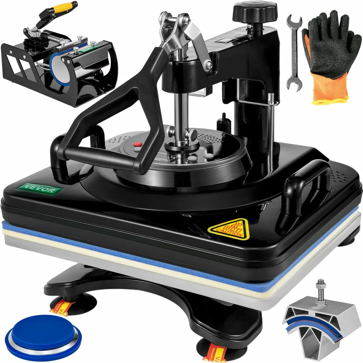 Multi use heat press for custom desigs black - Image 1