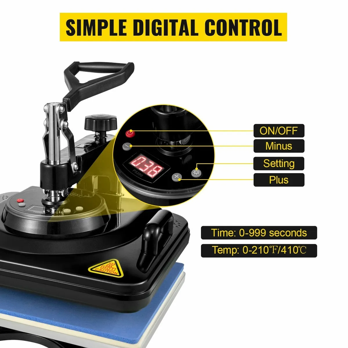 Multi use heat press for custom desigs black - Image 2