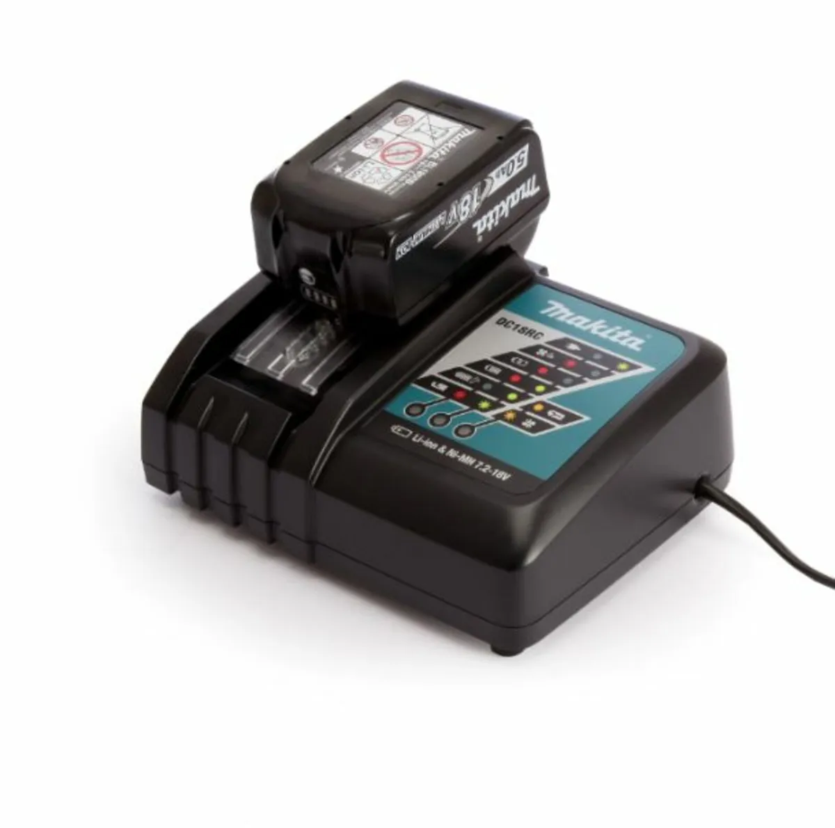 Makita 18V BL1850B 5.0Ah Battery & DC18RC Set - Image 1