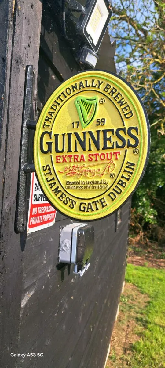 Guinness  2 sided cast iron sign €60 each - Image 1