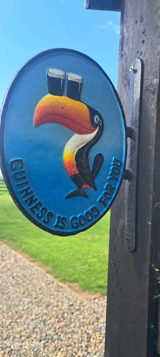 Guinness  2 sided cast iron sign €60 each - Image 4