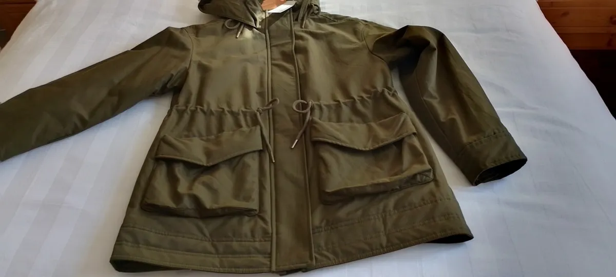 New Marks and Spencer Khaki Rain Jacket - Image 2