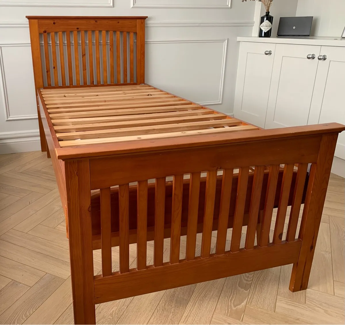Single Wooden Bed with Pull Out Underbed - Image 2