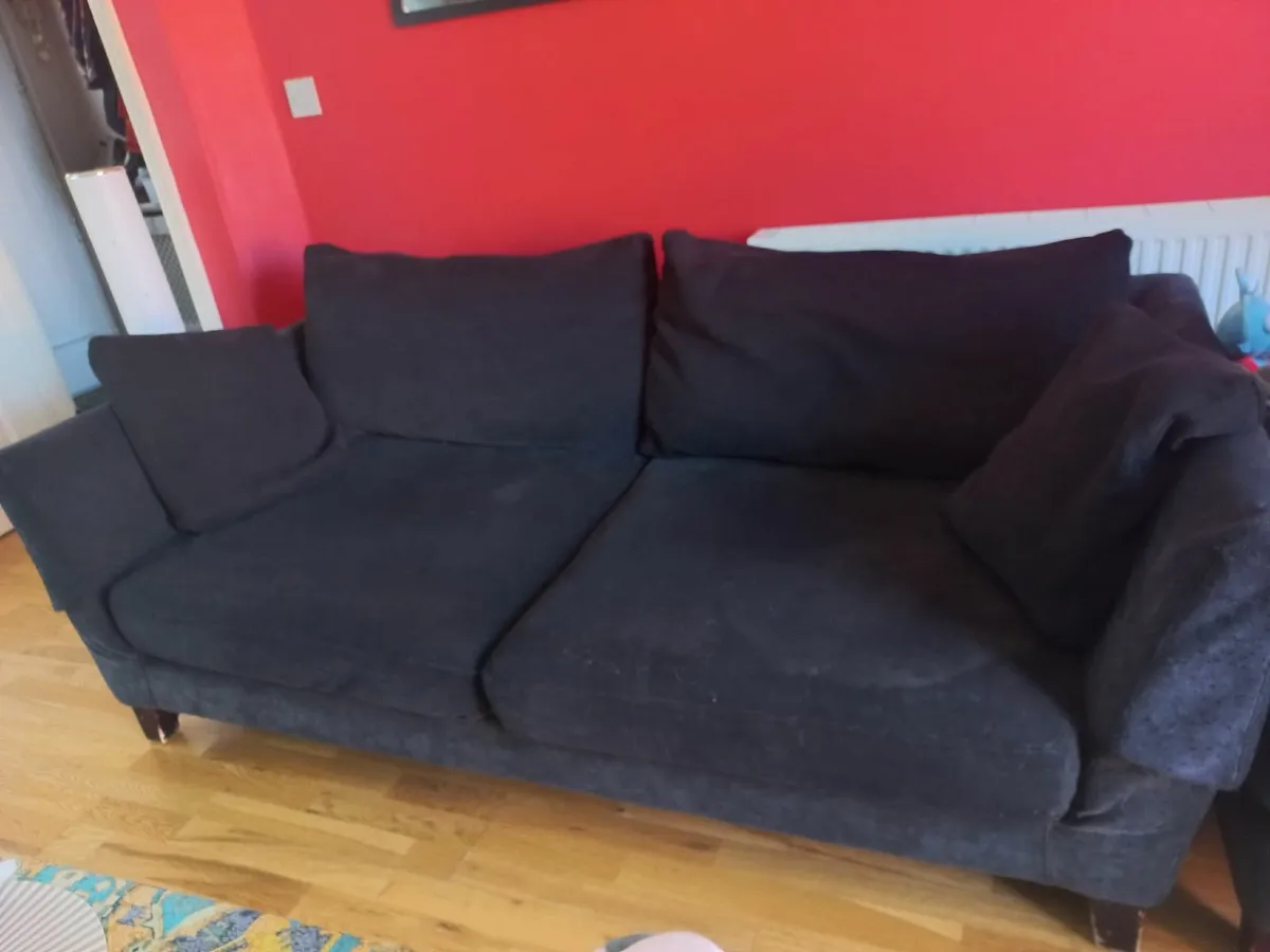 Duff Tisdall Large Black Sofa - Image 1