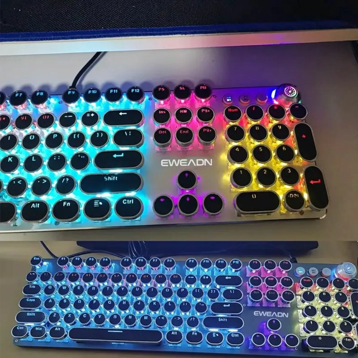 EWEADN Punk Typewriter Mechanical Gaming Keyboard - Image 4
