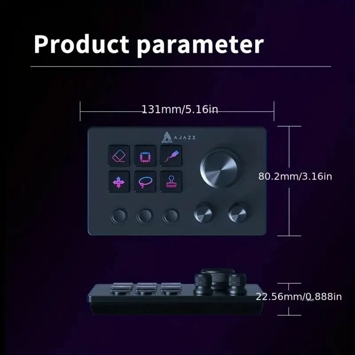 AKP03E Desktop Audio Control Panel - Image 2