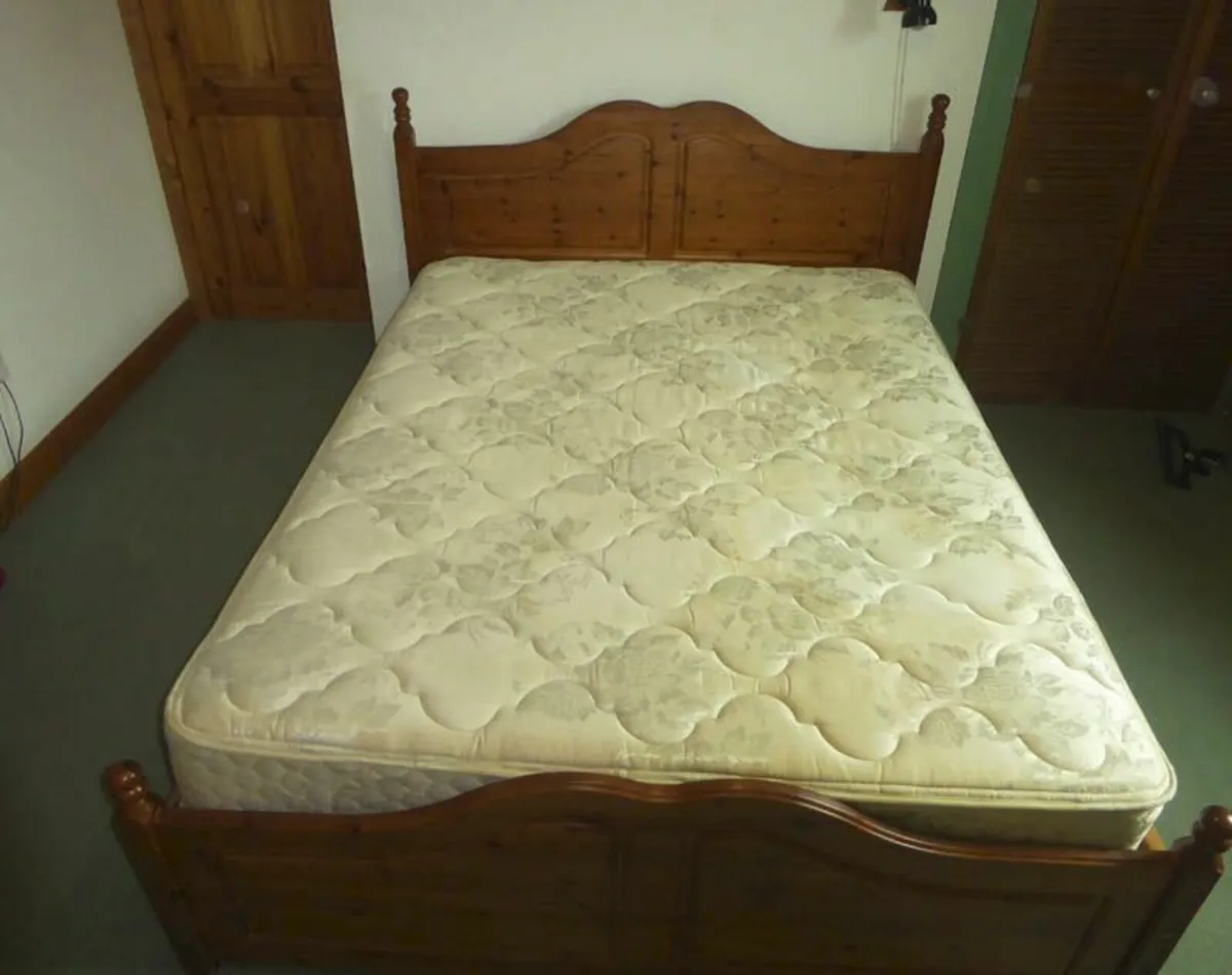 King Size Bed - Solid Pine - Image 1