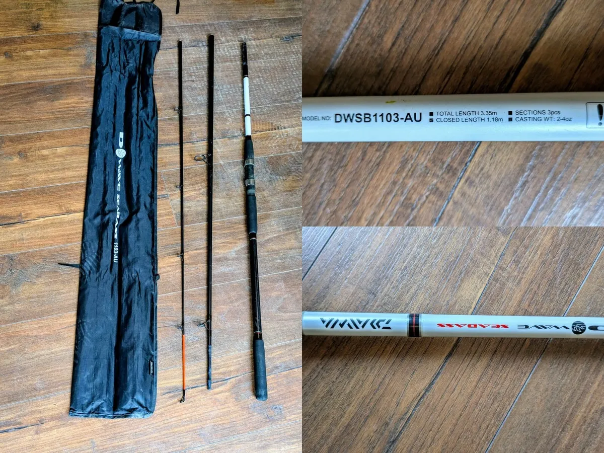 Daiwa D-Wave Seabass 11ft rod for sale.