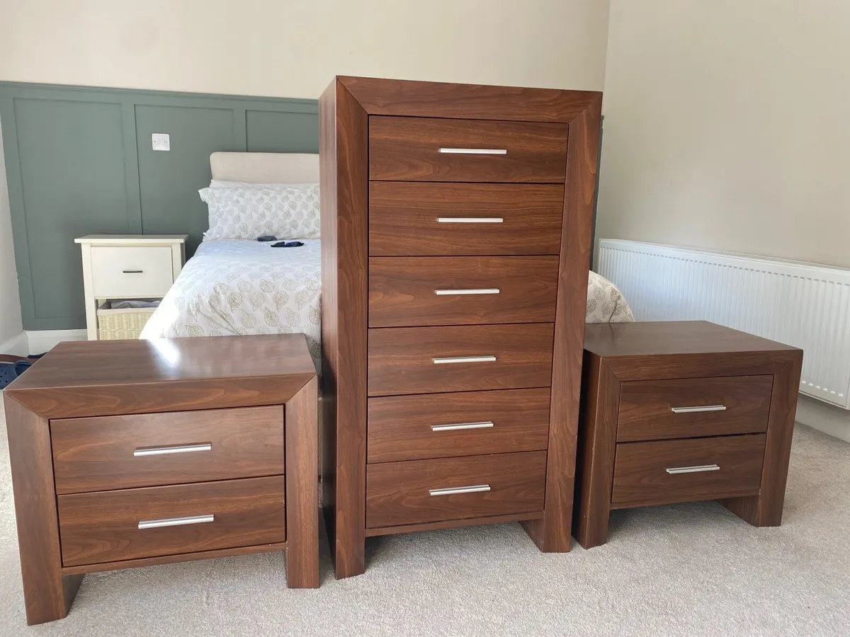 Tall Boy & Bedside Lockers - Cash only - Image 1