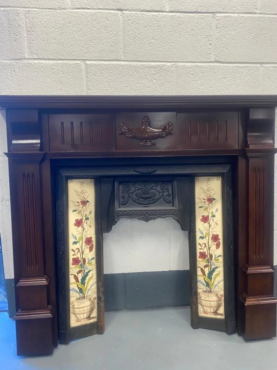 Fireplace with Cast Iron Centre and Surrund - Image 1