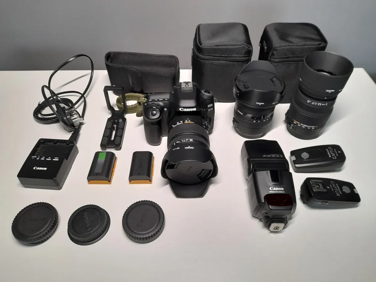 Canon 80D + 3x Sigma Lens + Control (Camera Set) - Image 1