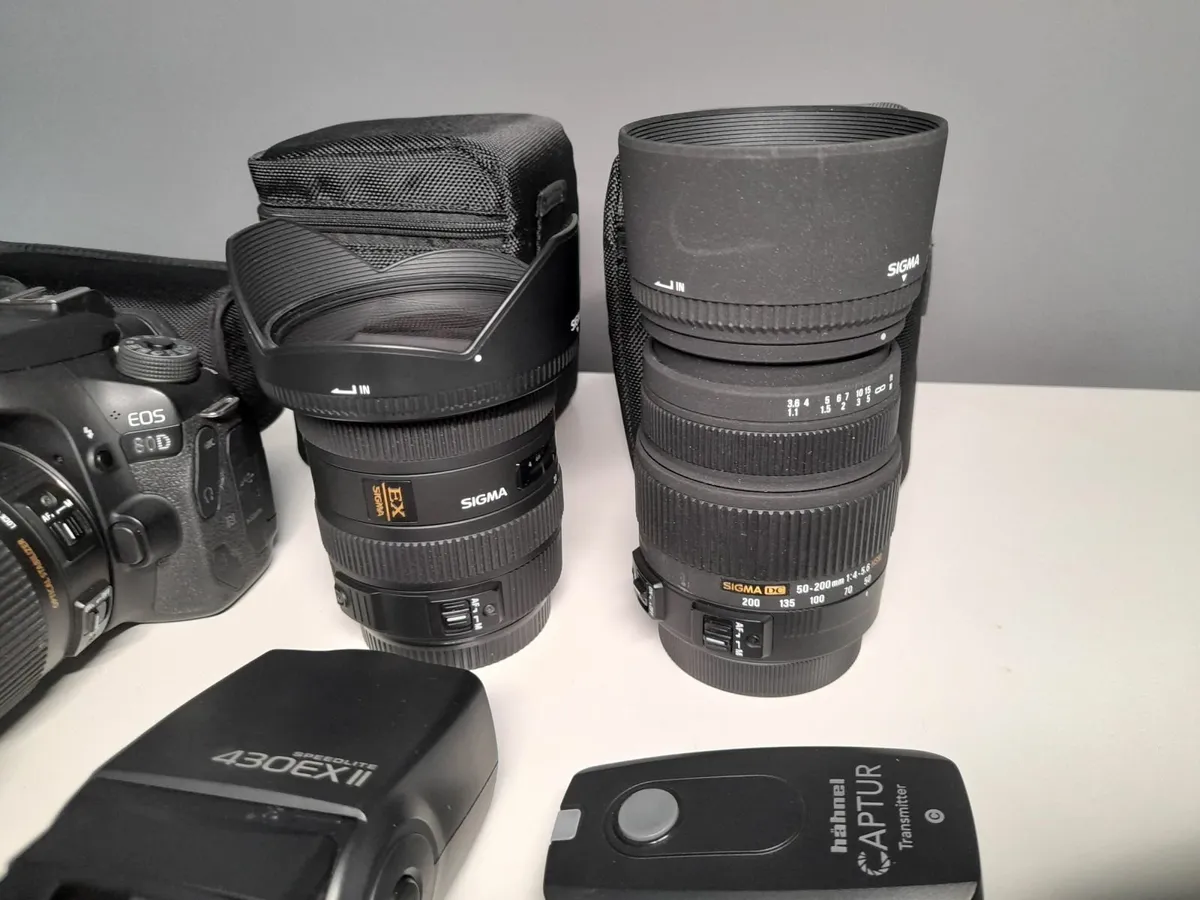 Canon 80D + 3x Sigma Lens + Control (Camera Set) - Image 4