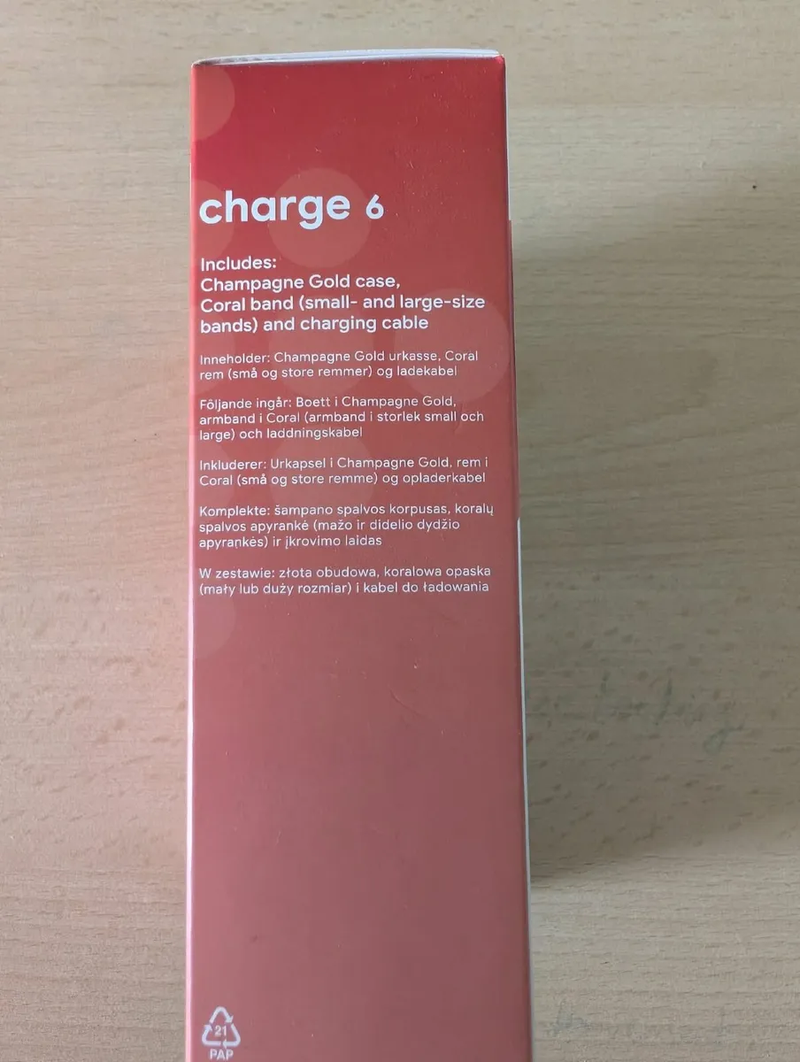 New Google Fitbit Charge 6 Coral/Champagne - Image 3