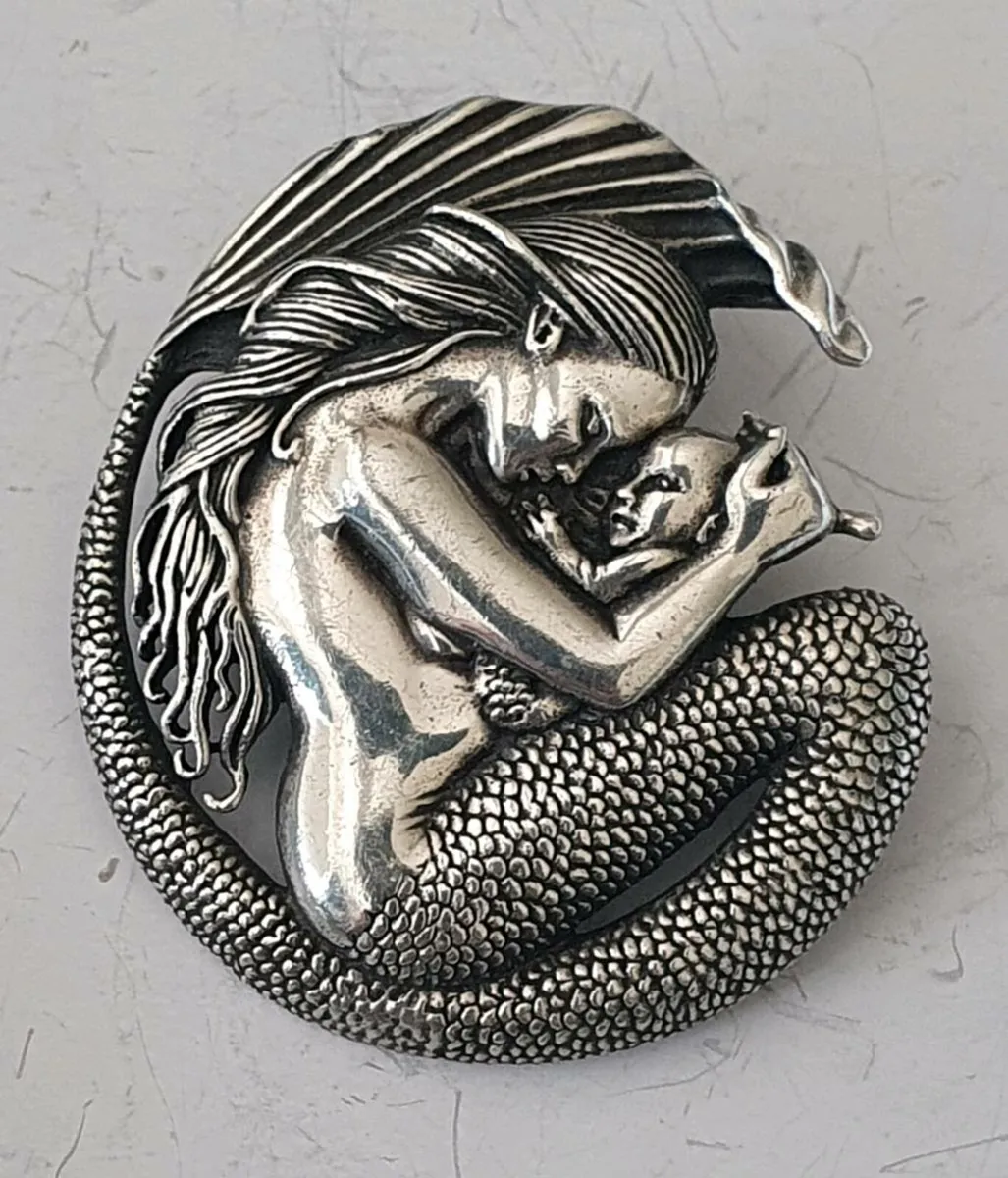 Silver Mermaid & Child Pendant - Selina Fenech - Image 1