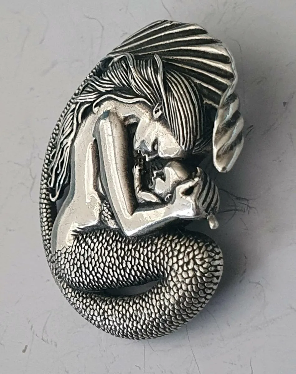 Silver Mermaid & Child Pendant - Selina Fenech - Image 3