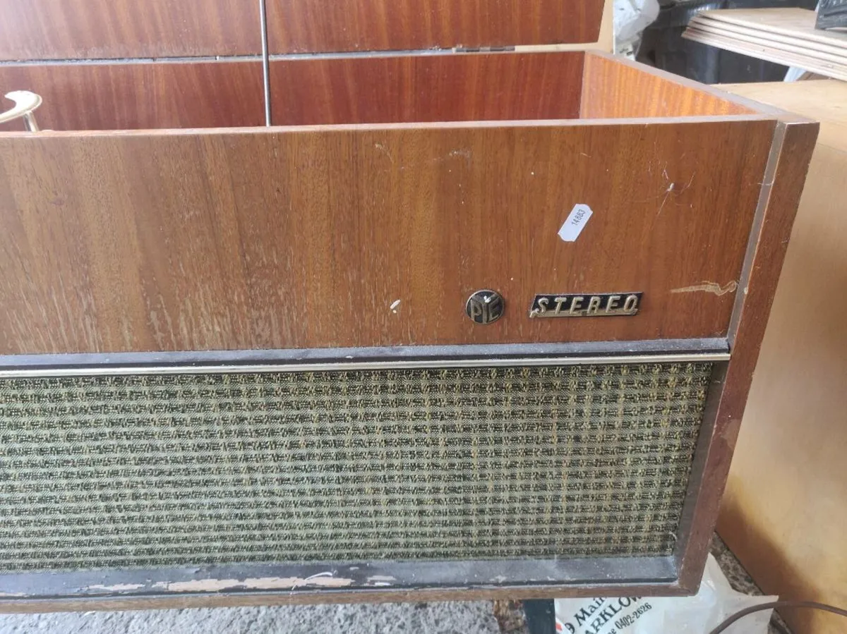 Vintage PYE Stereogram Record Player & Radio Unit - Image 1