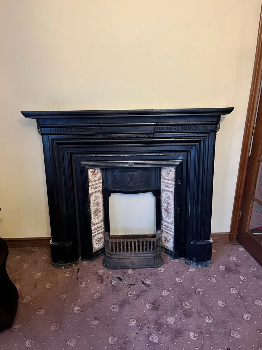Antique Cast Iron Fireplace - Image 1