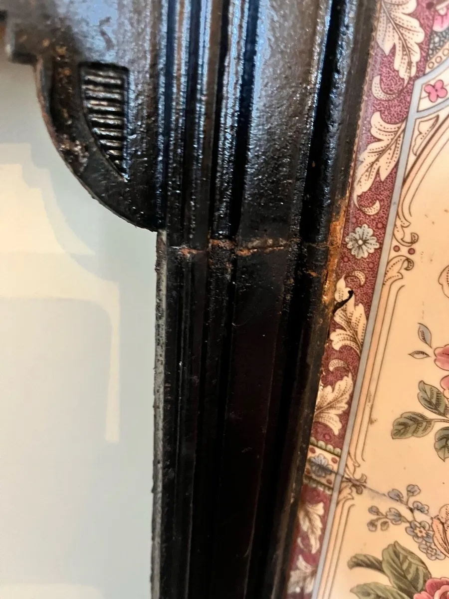 Antique Cast Iron Fireplace - Image 2
