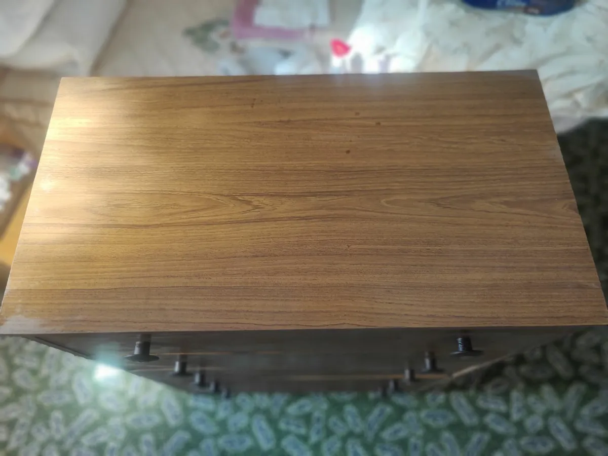 Chest of Drawers Mid Century (75cmW linen storage) - Image 4