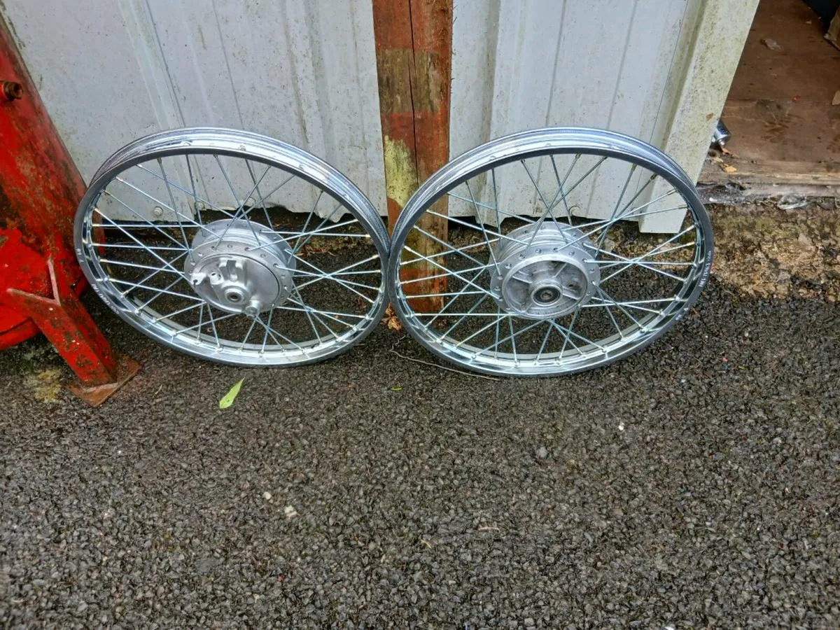 Honda 50 wheels €240 both. - Image 1