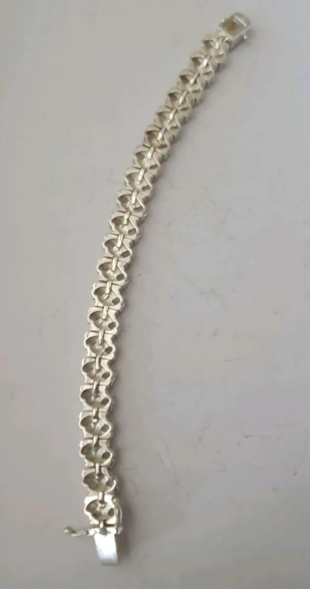 925 Silver & Crystal Tennis Bracelet - Image 3