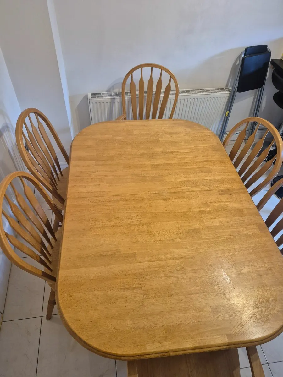 Extendable Kitchen Table & 6 Chairs - Image 3