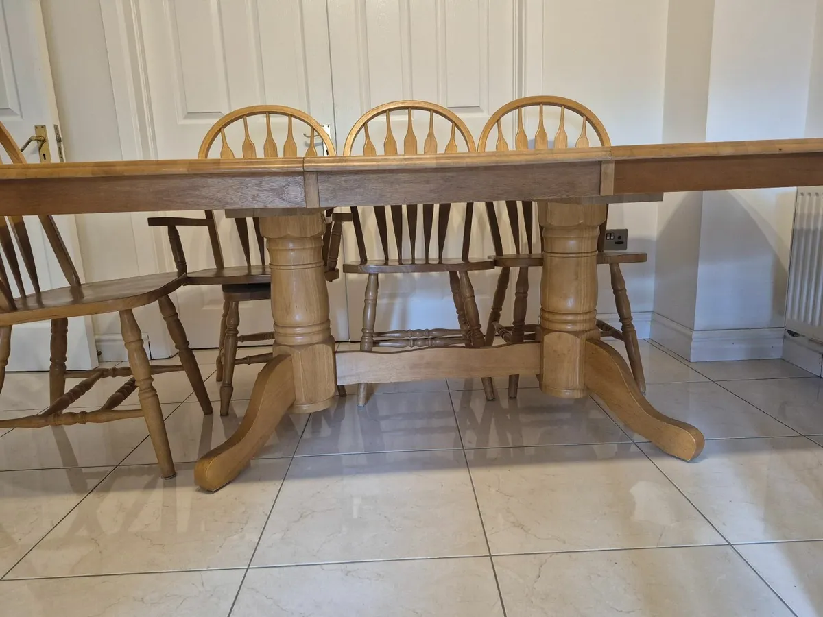 Extendable Kitchen Table & 6 Chairs - Image 4