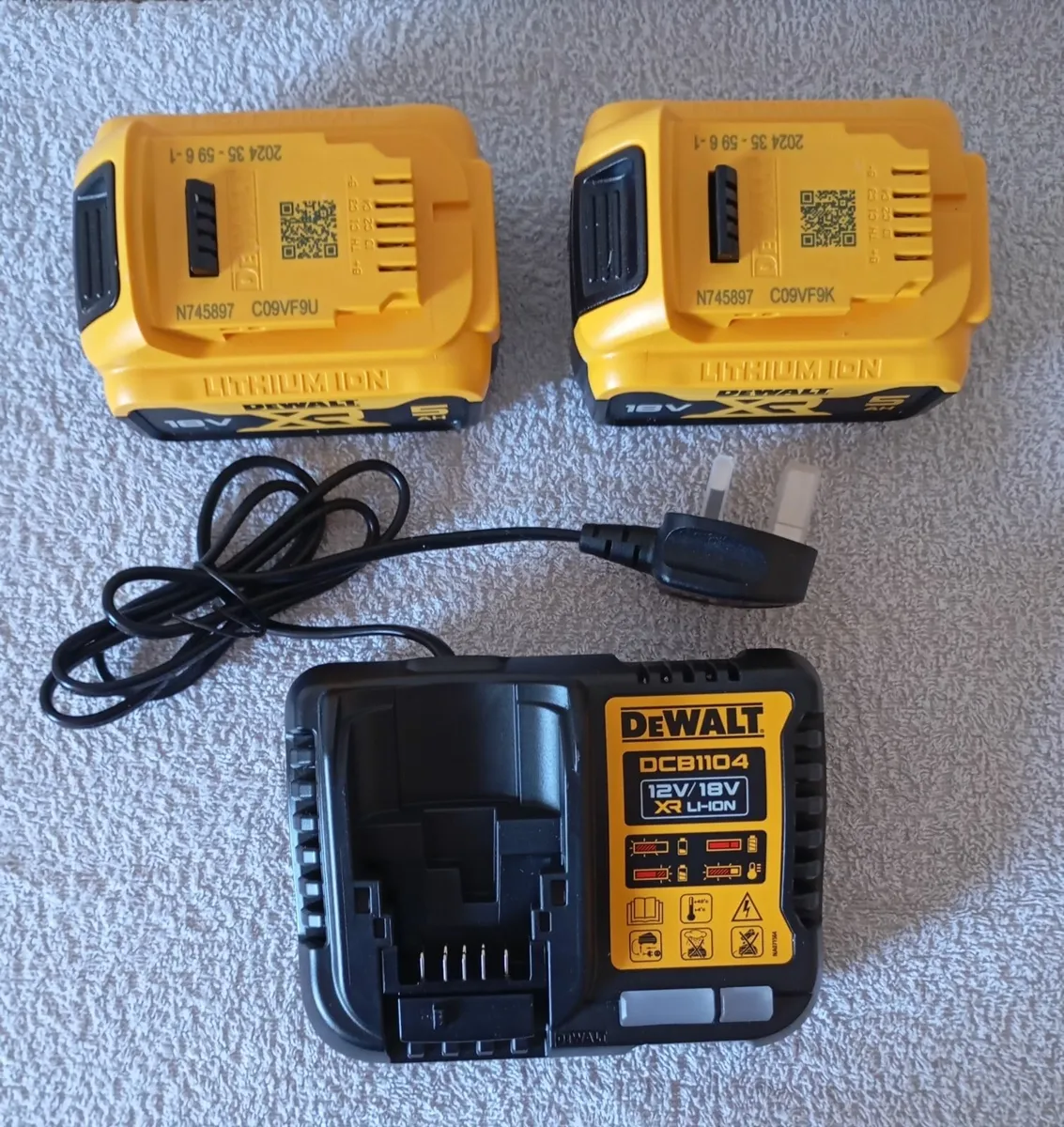 DeWalt Batteries & Charger (New) - Image 2