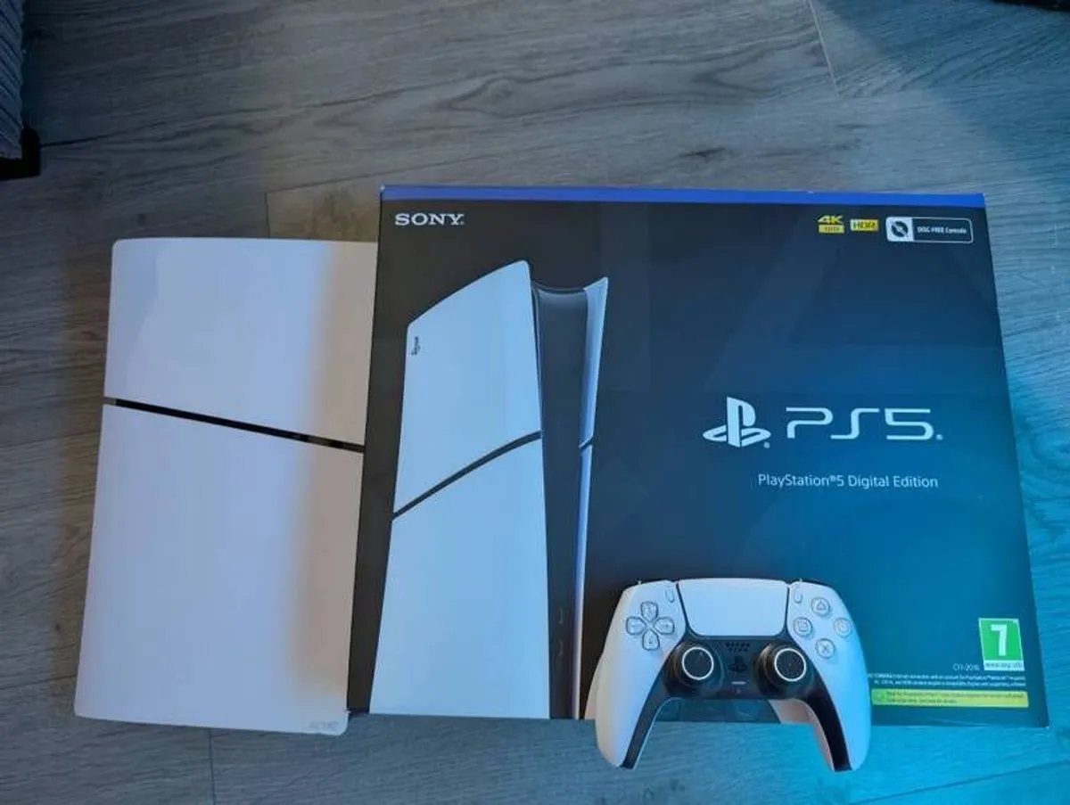 PlayStation 5 Slim Digital + Original Controller, Box & Accessories - Image 1