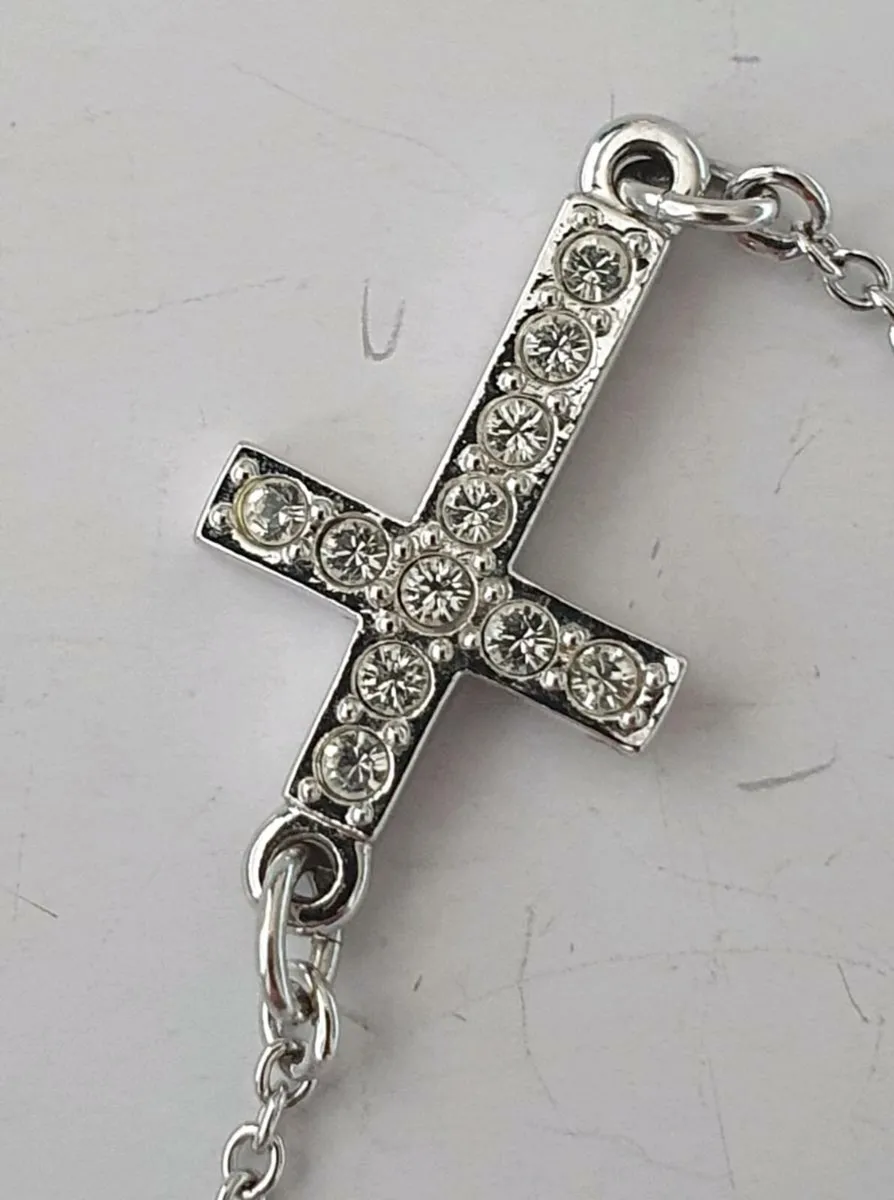 Swarovski Heart, Cross & Key Bracelet - Image 3