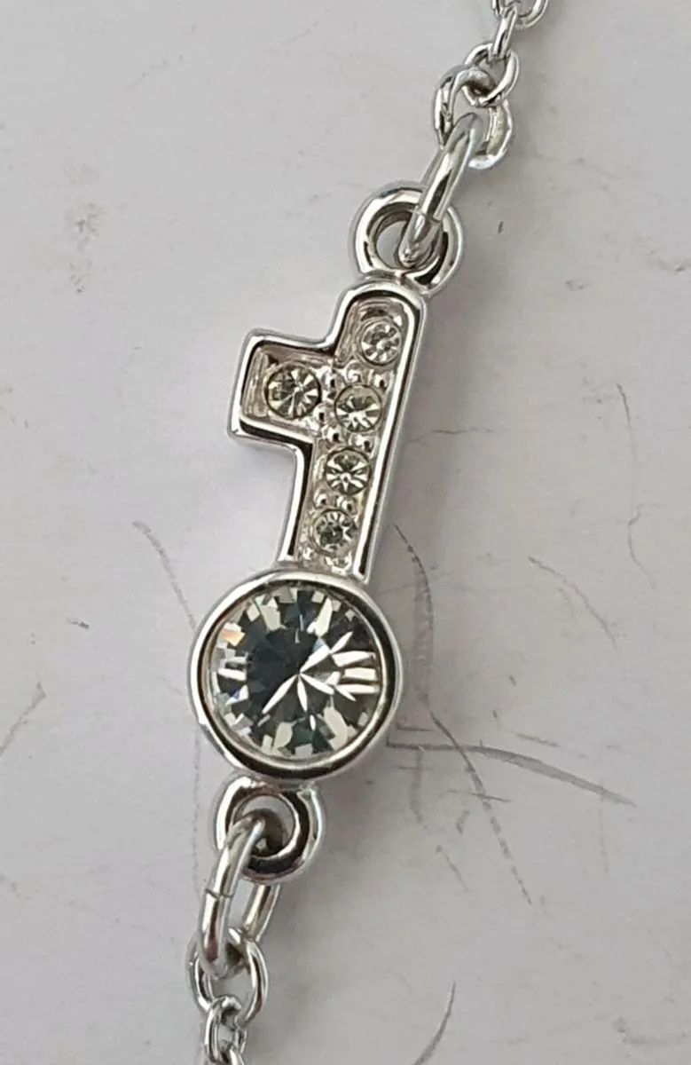 Swarovski Heart, Cross & Key Bracelet - Image 4