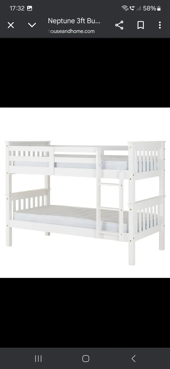 Girls Bunk Beds with 2 mattresses - Image 2