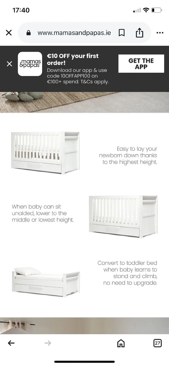3 in 1 - Cot/ day bed/single bed. - Image 4