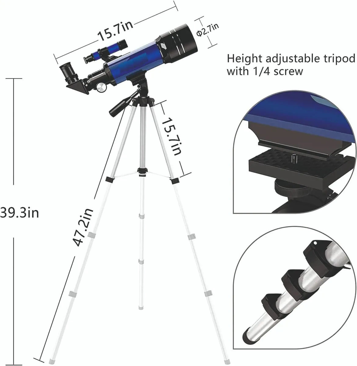 70mm Portable Astronomical Travel Telescope - Image 2