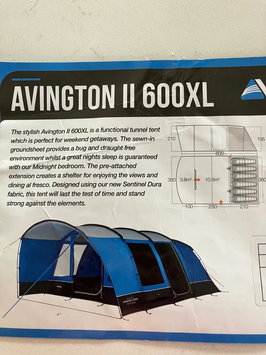 Vango Avington II 600 large family tent - Image 3